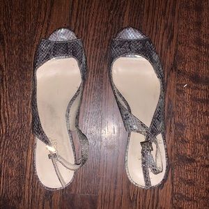 Nine West Snakeskin Pattern Heels